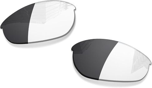 عدسات بديلة مستقطبة 1.6 مم لنظارات Oakley Half Jacket 2.0 الشمسية، حماية من الأشعة فوق البنفسجية، عدسات مرآة داكنة - المزيد من الخيارات in Saudi Arabia