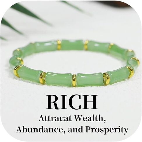 Money Bracelets for Women, Feng Shui Lucky Wealth Bracelet, Jade Crystal Bracelet Good Luck Jewelry Gifts for Her Him in Saudi Arabia