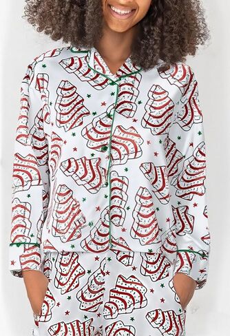 Women 2 Piece Buffalo Plaid Pajamas Lounge Set Y2k Long Sleeve Bow Tie Up Shirts Wide Leg Pants Sets Sleepwear in Saudi Arabia