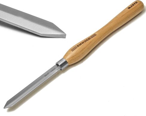 وعاء من Cryo M2 HSS مقاس 1/2 بوصة (قطر 5/8 بوصة) مع مقبض من خشب الزان مقاس 15-1/2 بوصة لأزاميل تحويل الخشب وأدوات مخرطة الخشب. in Kuwait