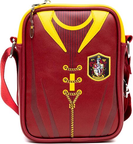The Wizarding World of Harry Potter Vegan Leather Crossbody Bag with Adjustable Straps, Hogwarts Gryffindor Quidditch Uniform in Saudi Arabia
