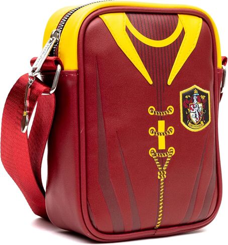 The Wizarding World of Harry Potter Vegan Leather Crossbody Bag with Adjustable Straps, Hogwarts Gryffindor Quidditch Uniform in Saudi Arabia