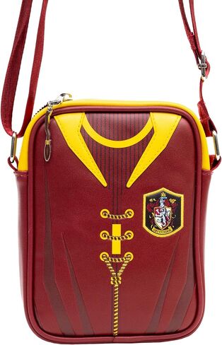 The Wizarding World of Harry Potter Vegan Leather Crossbody Bag with Adjustable Straps, Hogwarts Gryffindor Quidditch Uniform in Saudi Arabia