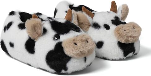 Dearfoams Women's Cozyfoams Plush Animal Slippers – Fuzzy Character House Shoes Memory Foam Comfort in Saudi Arabia