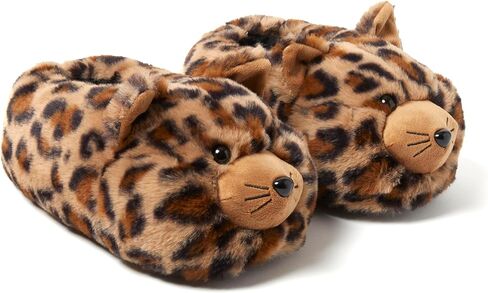 Dearfoams Women's Cozyfoams Plush Animal Slippers – Fuzzy Character House Shoes Memory Foam Comfort in Saudi Arabia