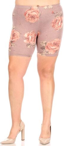 Women's Plus Size Biker Short Pant for Yoga Workout Made in USA XL XXL XXXL in Saudi Arabia
