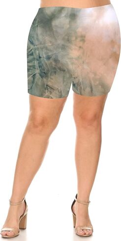 Women's Plus Size Biker Short Pant for Yoga Workout Made in USA XL XXL XXXL in Saudi Arabia