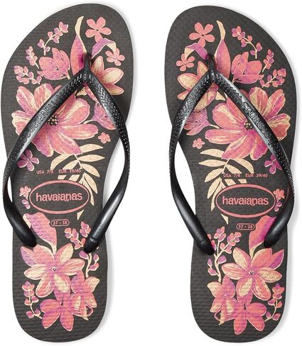 Havaianas Women's Slim Organic Flip Flops - Spring and Summer Pool Sandals for Women - PINK/ROSE, 9/10W in Saudi Arabia