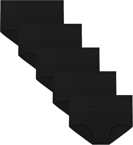 MIRITY Women's High Waist Cotton Underwear - Soft Full Coverage Briefs with Double-Layer Waistedband in Kuwait