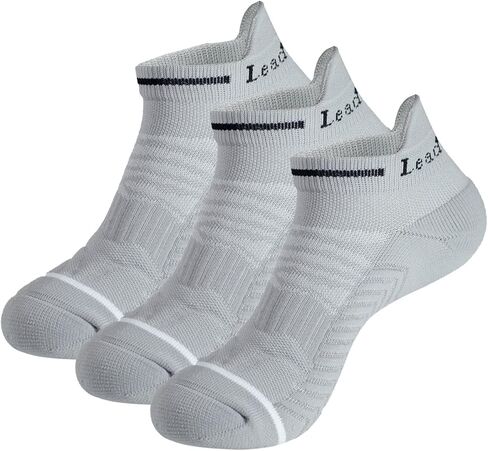 LeaderKing 3/6 Pairs of Unisex Ankle Compression Running Socks, Low-Cut Anti-Blister Socks for Hiking Sports in Saudi Arabia