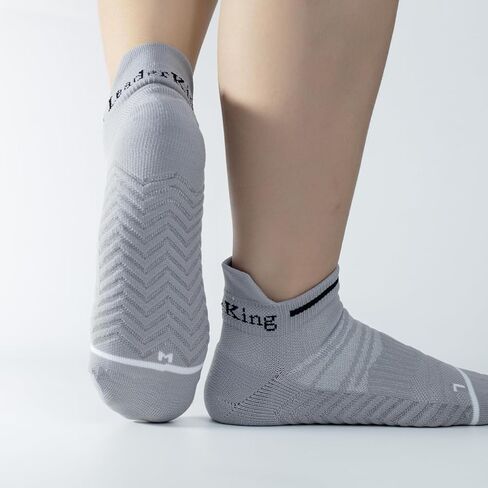 LeaderKing 3/6 Pairs of Unisex Ankle Compression Running Socks, Low-Cut Anti-Blister Socks for Hiking Sports in Saudi Arabia
