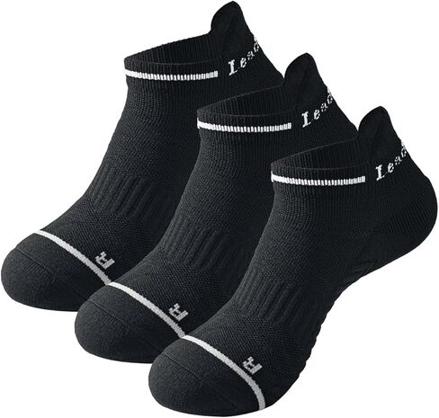 LeaderKing 3/6 Pairs of Unisex Ankle Compression Running Socks, Low-Cut Anti-Blister Socks for Hiking Sports in Saudi Arabia