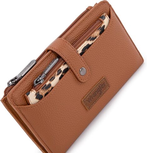 Wrangler Brown Laptop Bag and RFID Blocking Wallets Set for Women in Saudi Arabia