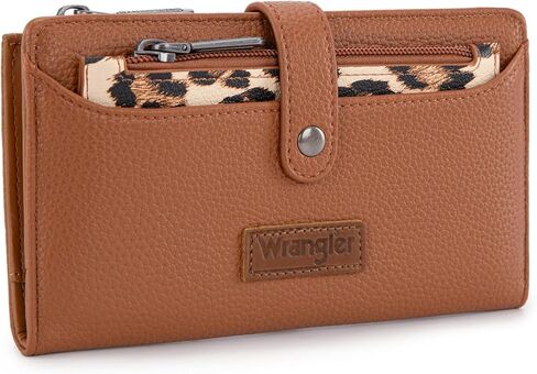 Wrangler Brown Laptop Bag and RFID Blocking Wallets Set for Women in Saudi Arabia