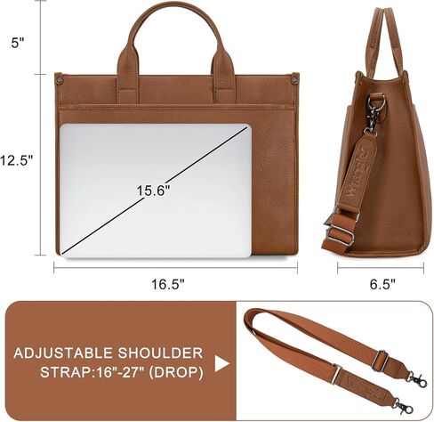 Wrangler Brown Laptop Bag and RFID Blocking Wallets Set for Women in Saudi Arabia