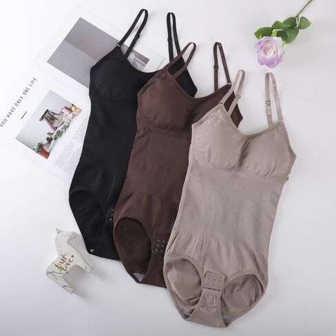 1 Pack Seamless Bodysuit Shapewear for Women Tummy Control Adjustable Straps Comfortable Slimming Underwear in Saudi Arabia