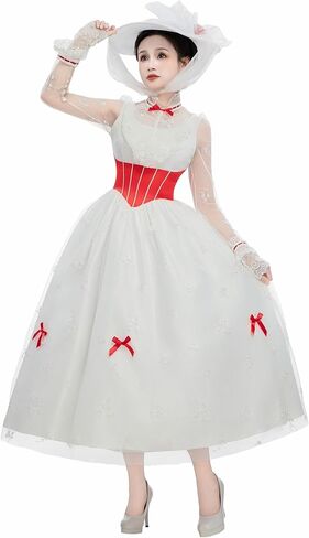 haikyuu Women Mary Cosplay Dress With Hat Edwardian Era Dress Renaissance Vintage Costume Halloween in Saudi Arabia