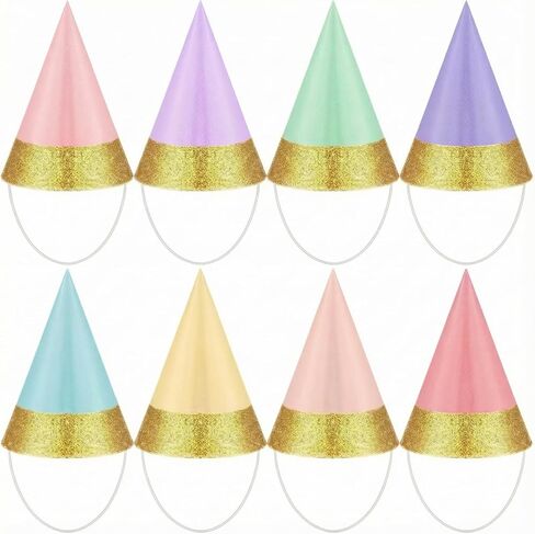 40 Pcs Mini Party Hats Colorful Pet Party Hats Bulk Cone Hats for Stuffed Animals Dog Cat Birthday Party Favors in Kuwait