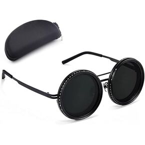 Adjustable sunglasses with nd9 adjustable tint sunglasses filter adjustable polarized glasses, Adjustable Sunglasses for men, 1-9 Gears adjustable glasses - Eyewear with Adjustable Lens in Saudi Arabia