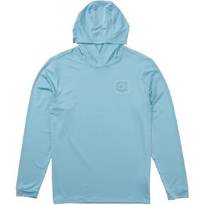 Salty Crew Men's Capitals Hooded Sunshirt – UPF 50+, Moisture-Wicking, Lightweight Fishing Shirt in Kuwait