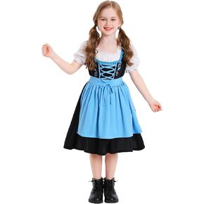 فستان Happy Cherry Girls Oktoberfest Dirndl ملابس مهرجان البيرة البافارية الألمانية التقليدية 3-16 سنة in Kuwait