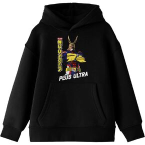 سترة بغطاء رأس برسومات سوداء من Bioworld My Hero Academia All Might Plus Ultra Youth in Kuwait