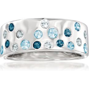 Ross-Simons 0.70 ct. t.w. Tonal Blue Topaz Ring in Sterling Silver in Saudi Arabia