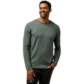 TravisMathew Mens Cloud Waffle Crew Dark Olive M in Saudi Arabia