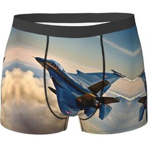 طباعة الطائرات المقاتلة سراويل بوكسر مرنة استثنائية ممتصة للعرق، بوكسر مرن ممتاز للرجال in Kuwait