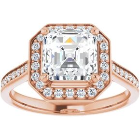 1-3 CT Round Cut Lab Grown Diamond Wedding Ring for Women | EF, VVS1/2, IGI Certified Halo Bridal Engagement Ring | 10K/14K/18K Solid Rose/White/Yellow Gold in Saudi Arabia