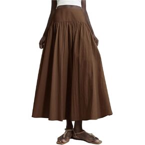 SHENHE Women's Summer Drop Waist Maxi Skirt A Line Flowy Casual Going Out Long Skirt in Kuwait