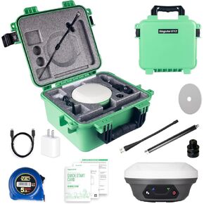 E1 Lite GNSS RTK GPS Surveying Equipment-1408 CHANNELS RTK ROVER لقياس عالية الدقة ، مسح الأراضي ، رسم الخرائط الطبوغرافية ، تصحيح CORS ، مع SC200 Collector & Software ، FCC Certified in Kuwait