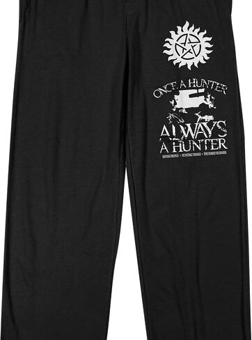 Supernatural Always A Hunter Men's Black Sleep Pajama Pants in Saudi Arabia