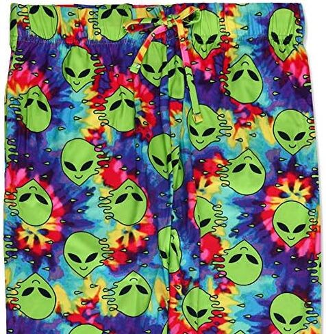 Mad Engine mens Tie Dyed Aliens Jogger Style Sleep Pants Lounge Pants Pajama Bottoms in Saudi Arabia