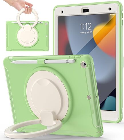 BATYUE Shockproof Case for iPad 9th 8th 7th Gen 10.2 Inch, Jade Green in Kuwait