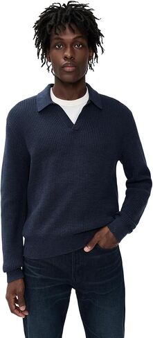 Madewell Men's Shaker-Stitch Sweater Polo in Saudi Arabia