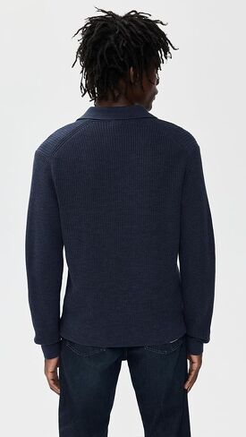 Madewell Men's Shaker-Stitch Sweater Polo in Saudi Arabia