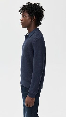Madewell Men's Shaker-Stitch Sweater Polo in Saudi Arabia