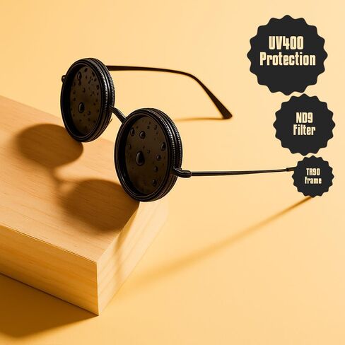 Adjustable sunglasses with nd9 adjustable tint sunglasses filter adjustable polarized glasses, Adjustable Sunglasses for men, 1-9 Gears adjustable glasses - Eyewear with Adjustable Lens in Saudi Arabia