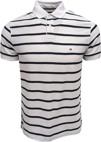 Tommy Hilfiger Regular Fit Stripe Wicking Polo Shirt Mens in Saudi Arabia
