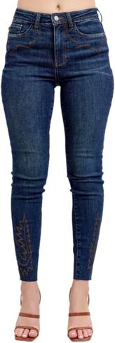 Judy Blue Embroidered High Rise Skinny Jeans in Saudi Arabia