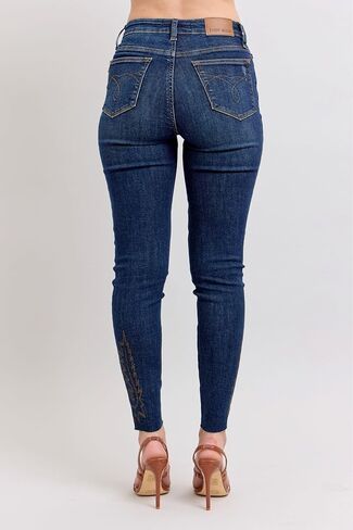 Judy Blue Embroidered High Rise Skinny Jeans in Saudi Arabia