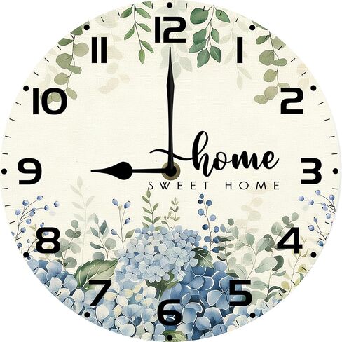 Bear Forest Wall Clock Vintage Wooden Wildlife Deer Clocks Battery Operated Silent Quartz Rustic Round Decorative Clock for Home Lodge Living Room Bedroom 12 in in Saudi Arabia