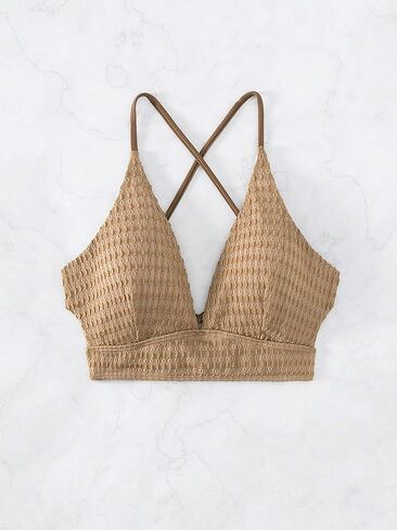 Women's Fashionable Solid Casual Color Swimsuit Top for Summer Beach in Saudi Arabia
