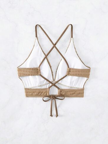 Women's Fashionable Solid Casual Color Swimsuit Top for Summer Beach in Saudi Arabia