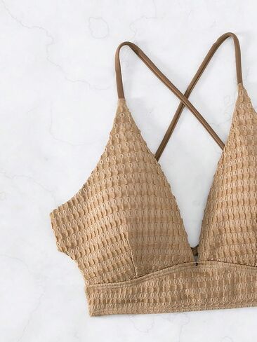 Women's Fashionable Solid Casual Color Swimsuit Top for Summer Beach in Saudi Arabia