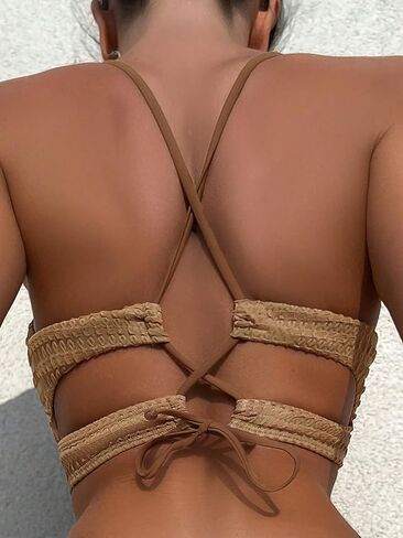 Women's Fashionable Solid Casual Color Swimsuit Top for Summer Beach in Saudi Arabia