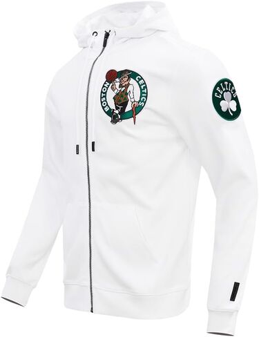 Pro Standard Mens NBA Boston Celtics Classic Chenille Full Zip Hoodie White Xl in Saudi Arabia
