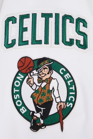 Pro Standard Mens NBA Boston Celtics Classic Chenille Full Zip Hoodie White Xl in Saudi Arabia