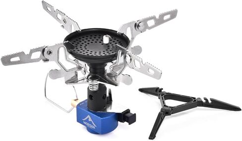 Widesea 3500W Windproof Camp Stove,Camping Gas Stove, Small Camping Stove with Piezo Ignition,Portable Collapsible Stove for Outdoor,Picnic, and Backpacking Hiking in Kuwait